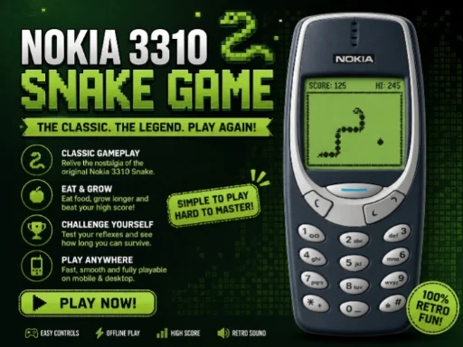 Nokia 3310 Snack Game - 678BET