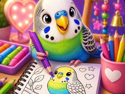 BTS Budgie Coloring Book - 678BET